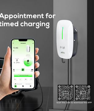 ELECTRIC HOME CAR CHARGER 7KW EV WALL BOX 32A WIFI APP TYPE 2 SINGLE PHASE