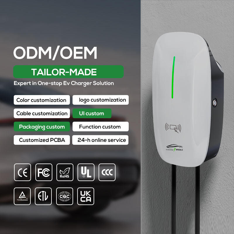 ELECTRIC HOME CAR CHARGER 7KW EV WALL BOX 32A WIFI APP TYPE 2 SINGLE PHASE